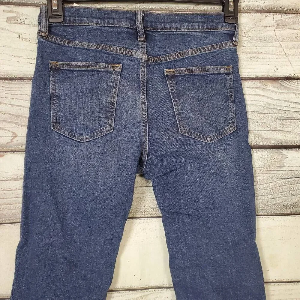 Old Navy Boys 14 Straight Jeans Built-In Flex Adjustable Waist Blue Denim